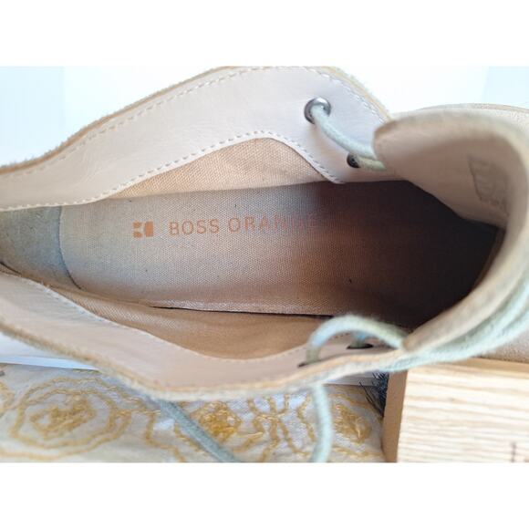 BOSS Orange Beige Suede Desert Chukka Boots Men’s 40 (US 7) Casual Crepe Sole - Picture 8 of 9